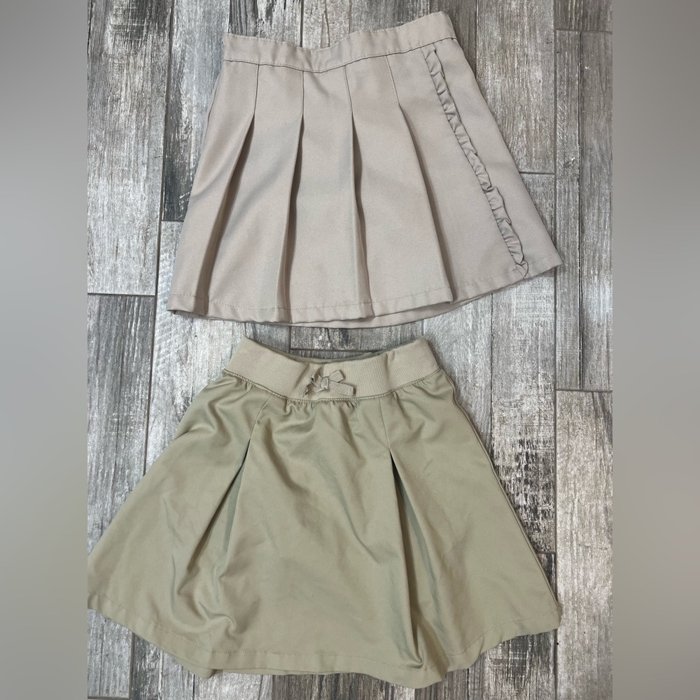 2 French Toast. Kids Skort in Light Tan